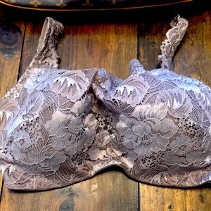 Soma Lace Cami Bra 34DD Underwire Padded Cups Adjustable Straps White NWOT